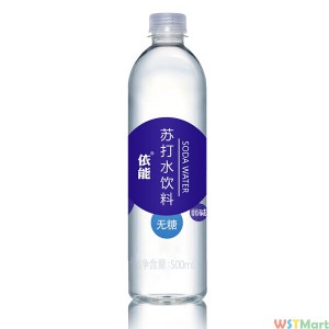 依能 加锌 无糖无汽弱碱 苏打水饮料 500ml*15瓶 塑膜量贩装